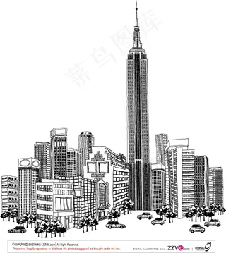 名胜古迹 矢量建筑 矢量素材 AI_33