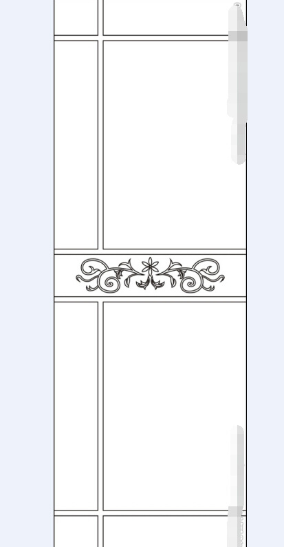 移门腰线花纹案