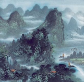 山水国画 山水国画