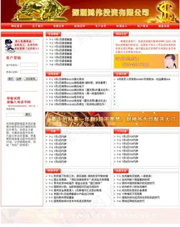 投资网站模板图片