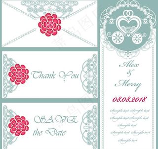 婚礼邀请卡图片