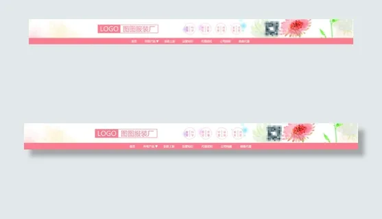 淘宝天猫欧美风小清新家具女装店招