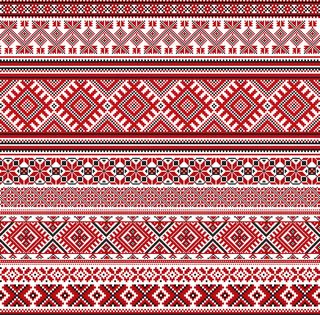 十字绣图案矢量素材08