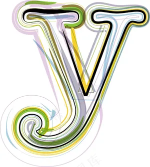 说明有机字体字母Y