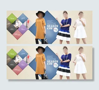 时尚女装海报T恤连衣裙套装