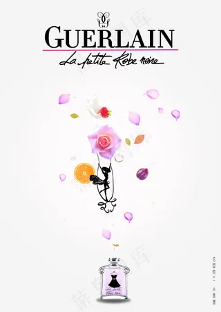 小黑裙香水广告设计