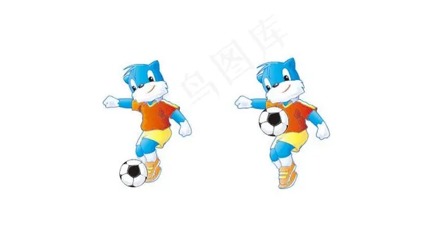 蓝猫踢足球图片