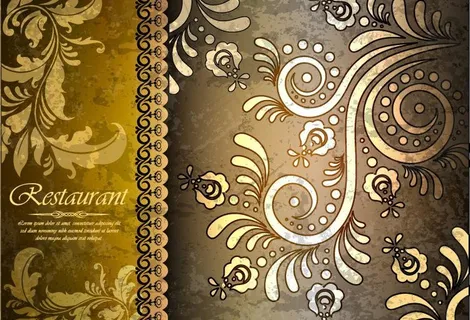 欧式花纹背景图片