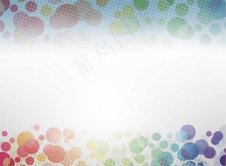 美丽彩色斑点背景ppt模板