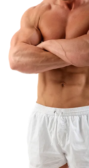 健身锻炼海报肌肉男模特免扣设计元素