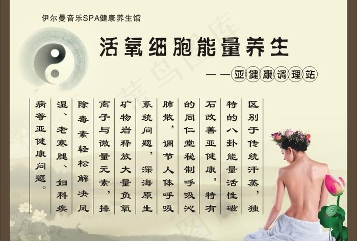 spa健康养生馆海报图片