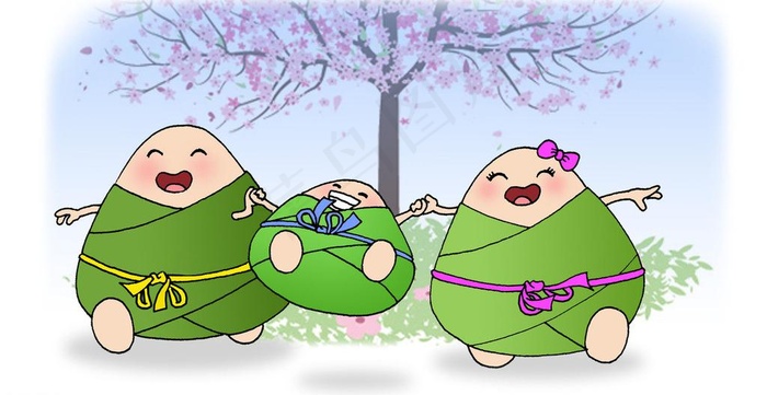端午吉祥物 粽娃图片psd模版下载