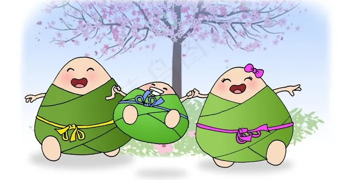 端午吉祥物 粽娃图片psd模版下载