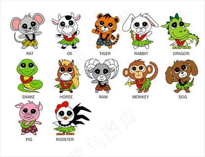 十二生肖图片