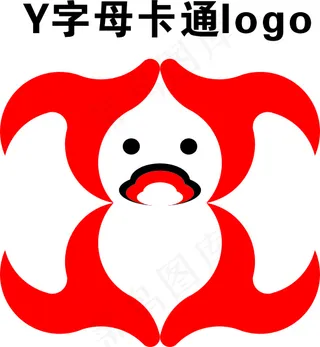 Y字母卡通logo