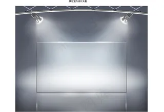 展厅室内设计矢量