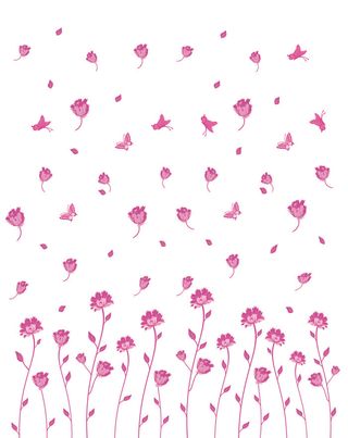 时尚花纹移门图案