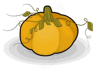 花的南瓜设计艺术的载体