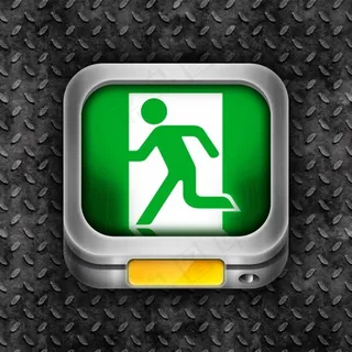 安全通道安全出口ps素材下载