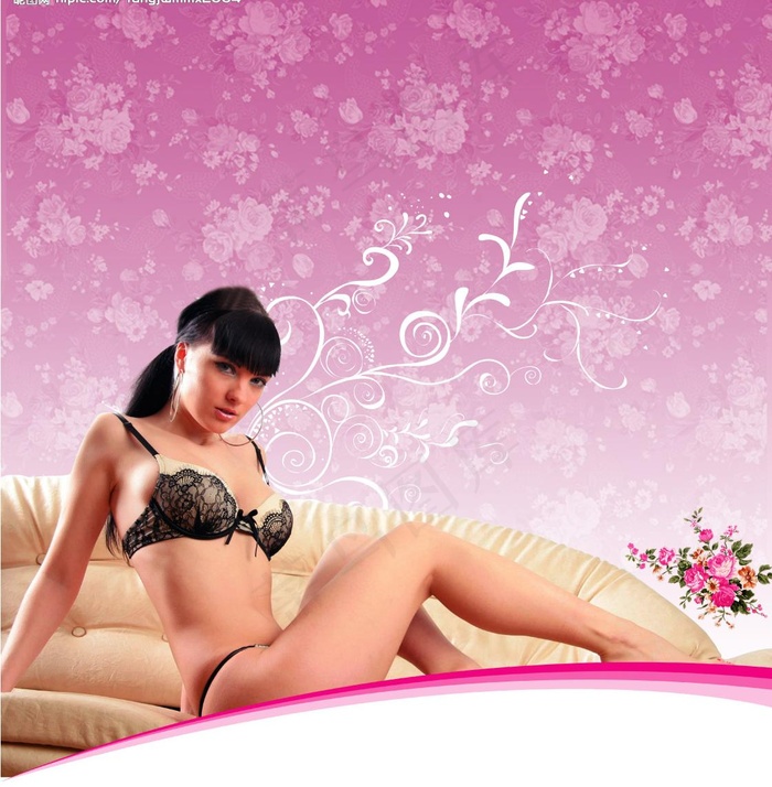 内衣模板图片(5031X5386(DPI:300))psd模版下载
