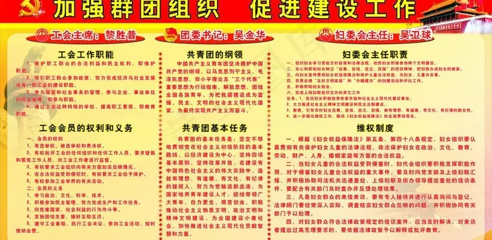 加强群团组织 促进建设工作图片cdr矢量模版下载