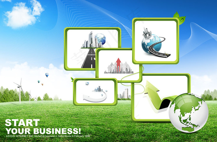 环保概念海报图片