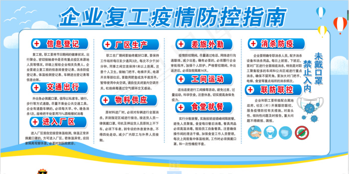 新冠病毒疫情预防知识工作psd模版下载