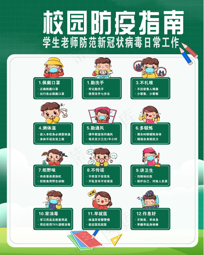 商情学校宣传展板