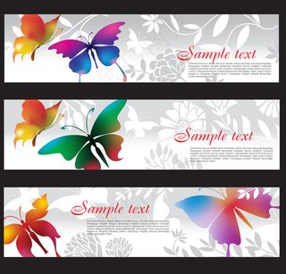 飞舞的蝴蝶矢量素材02