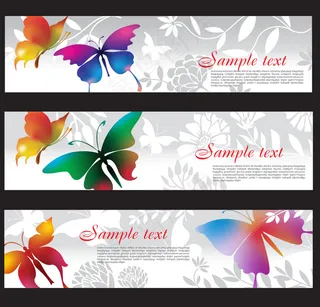 飞舞的蝴蝶矢量素材02