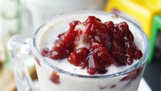 红豆牛奶冰图片