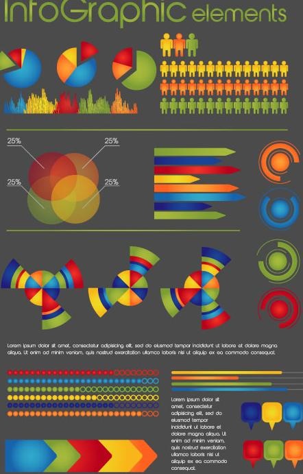 商业数据图矢量素材