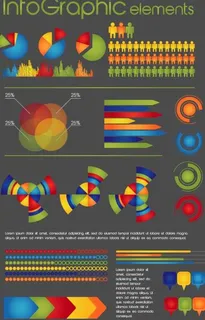 商业数据图矢量素材