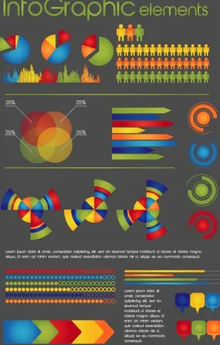 商业数据图矢量素材