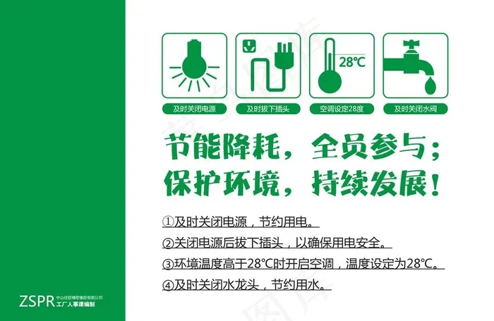 食堂环保节能宣传知识图片eps,ai矢量模版下载