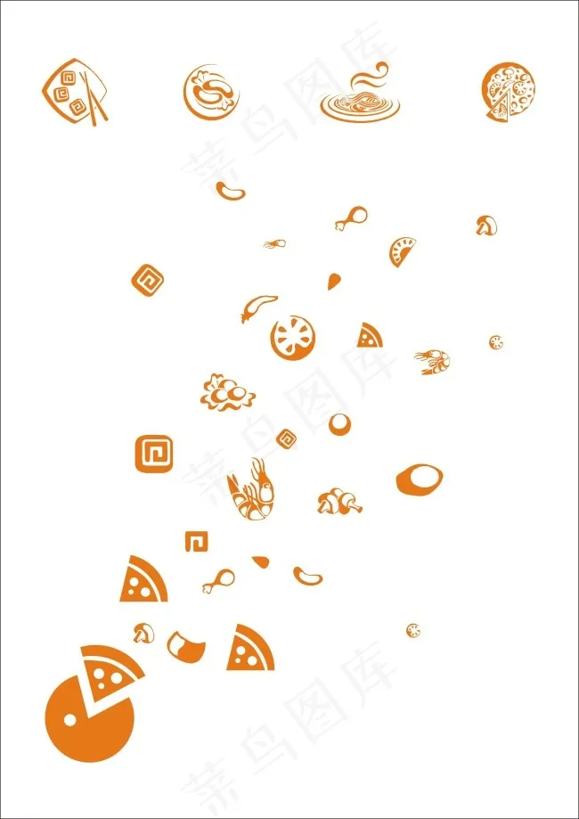 食物素材cdr矢量模版下载