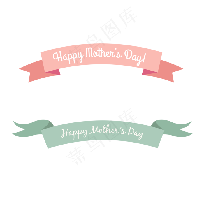 母亲节英文横幅丝带