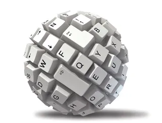 立体键盘背景素材