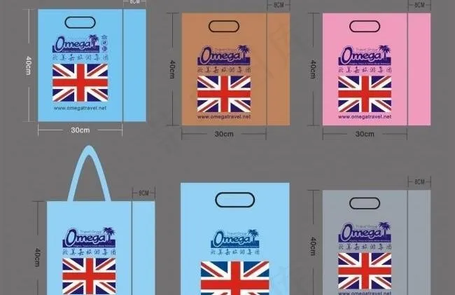 欧美佳旅游袋子图片cdr矢量模版下载