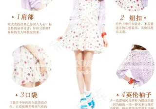 夏女裙四大优点展示说明模板