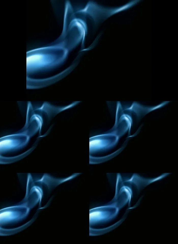 蓝色动感音符LED视频素材