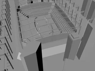 现代科技建筑模型图