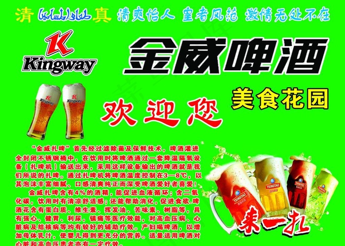 金威啤酒图片psd模版下载