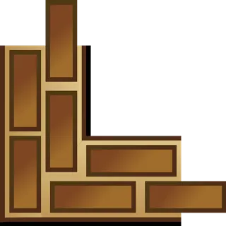 游戏地图边界的剪辑艺术砖