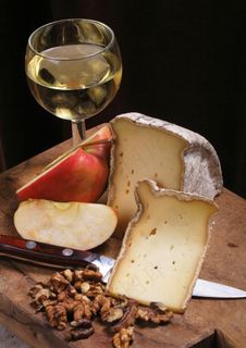 葡萄酒和营养美食图片