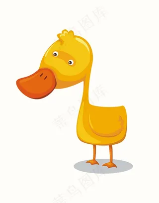 卡通动物鸭子
