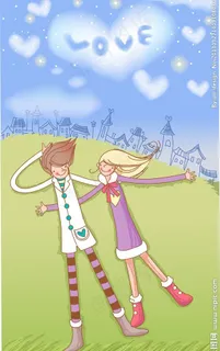 情人节漫画图片