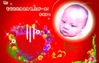 儿童生日纪念图片