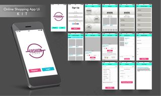 时尚手机简约购物UI模板