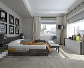 免费卧室空间效果3D模型素材